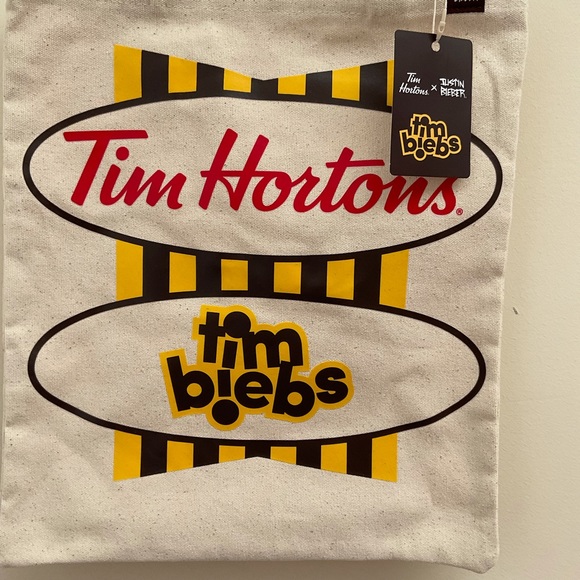 Justin Bieber x Tim HortonsTote Cream Bag - Picture 2 of 8